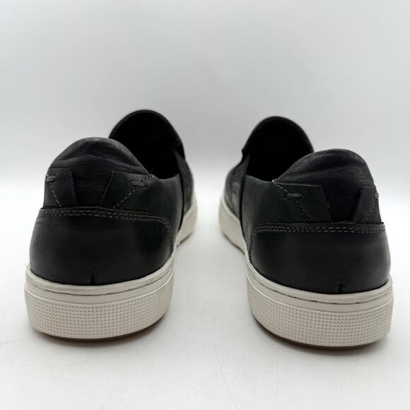 Propet Mens Kedrick Sneakers US 9.5 EEE Black White Leather Slip On NWOB main image 4